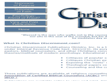 Tablet Screenshot of christiandiscernment.com